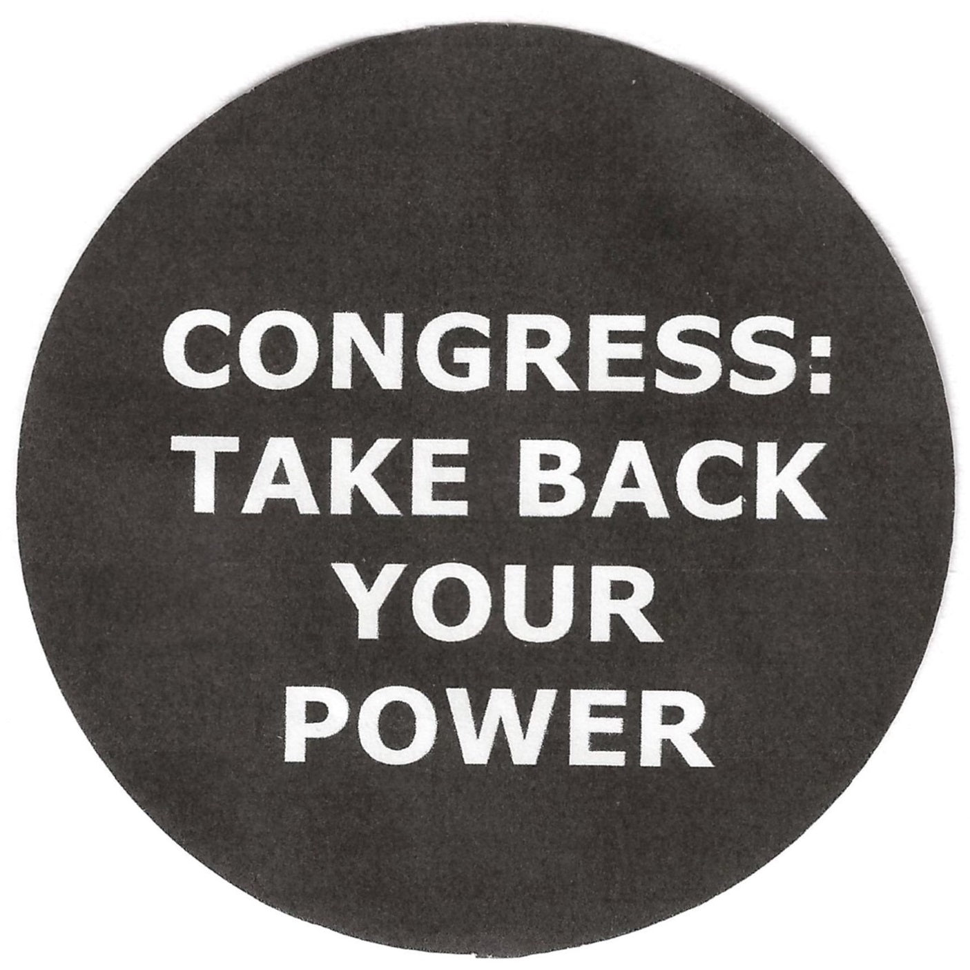 Congress: Take Back Your Power 2.25" Pin-Back Button